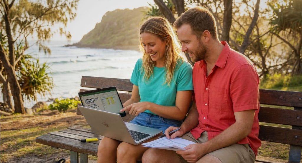 a couple learns what lenders look for in bank statements